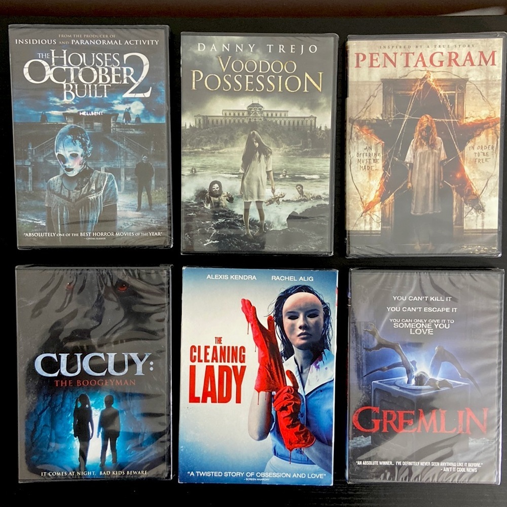 Horror Movie Lot of 6 DVDs NWT